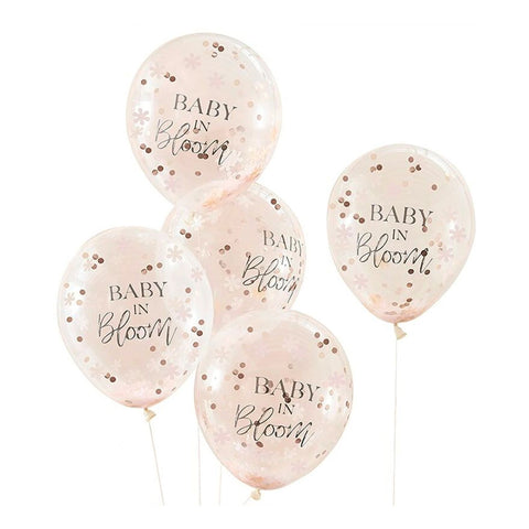 Baby in bloom konfettiballonger