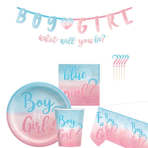 Boy or girl dekorationspaket