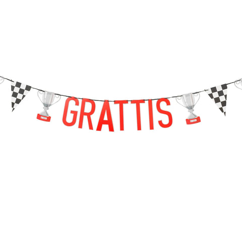 Girlang Grattis Racingbil