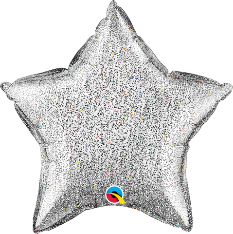 Stjärna folieballong 51cm glitter