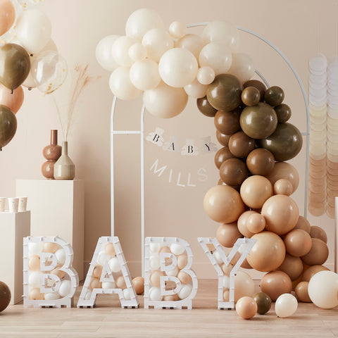 Ballonggirlang DIY nude, brun