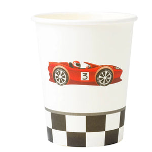 Pappersmugg racingbil 8-pack