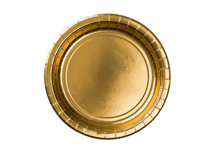 Papperstallrik 8st guld