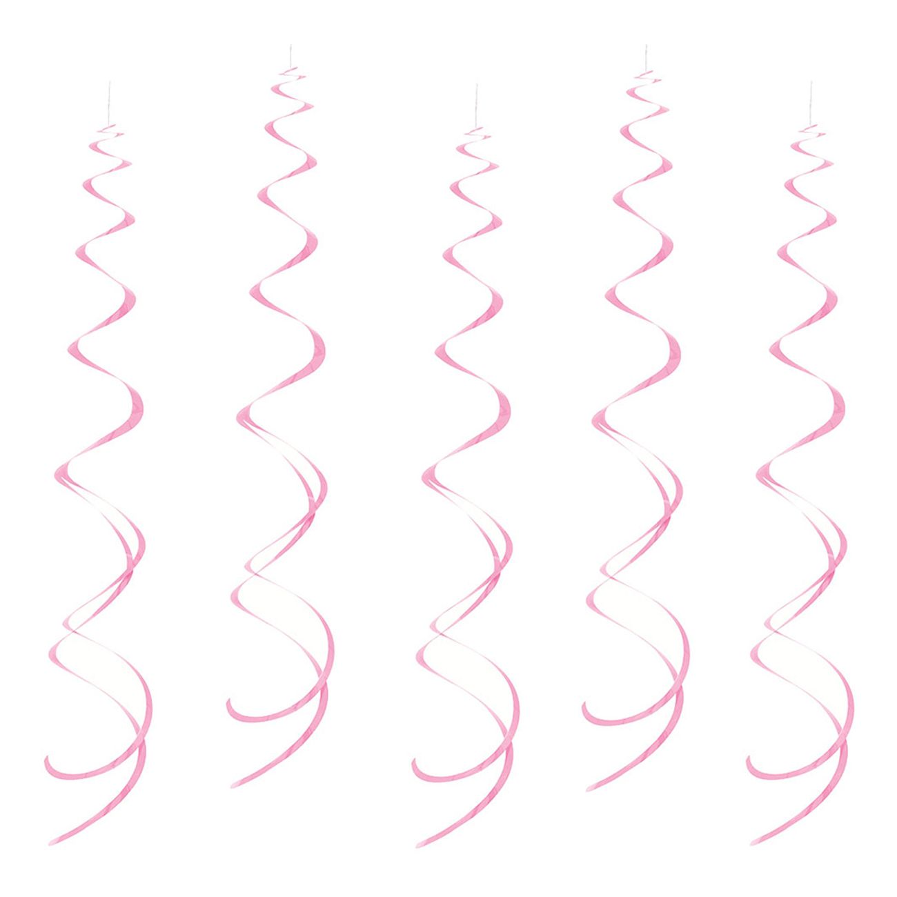Swirls ljusrosa takdekoration
