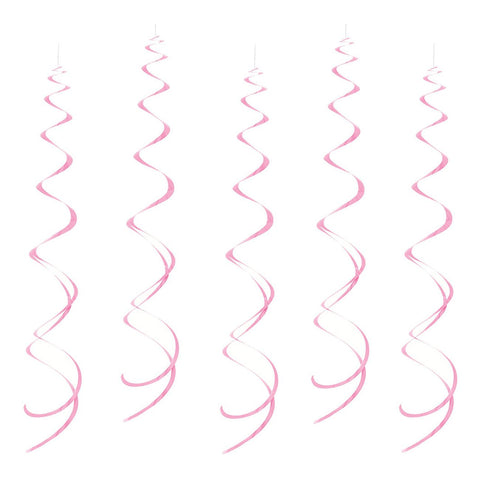 Swirls ljusrosa takdekoration