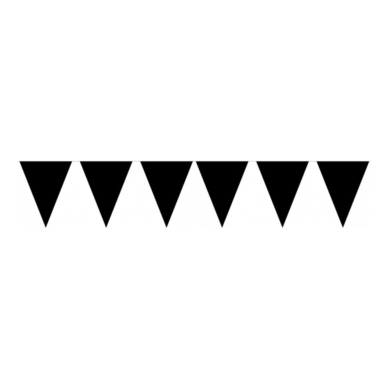 Flaggirlang svart 4.5m