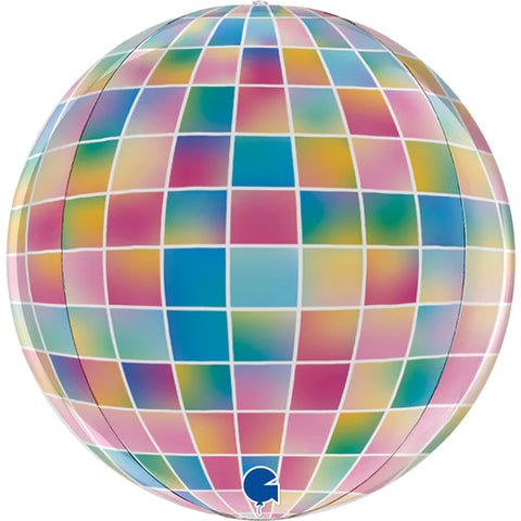 Diskokula folieballong klotrund 38cm