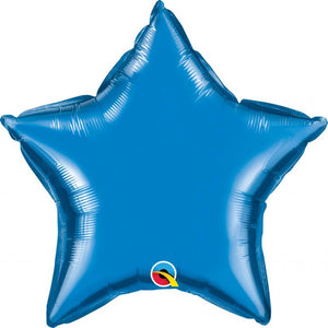 Stjärna folieballong 51cm mörkblå