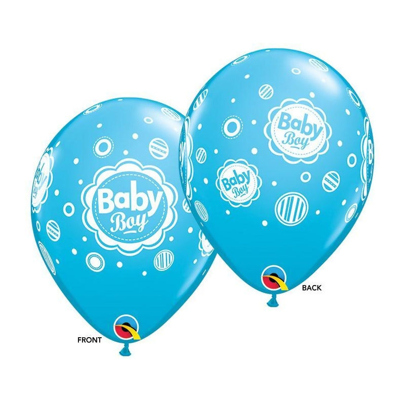Baby boy 28cm Latexballong 6-pack