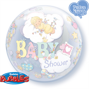 Baby shower ballongbubbla 55cm