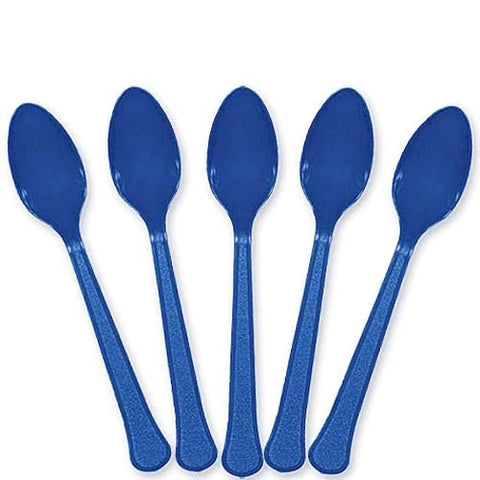 Plastskedar 10-pack royal blue