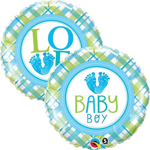 Baby boy fötter love blå 45cm