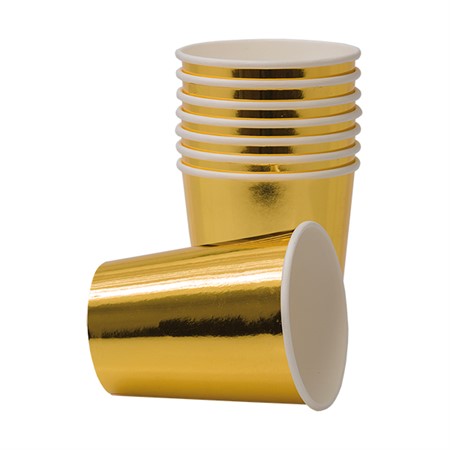Guld pappmugg