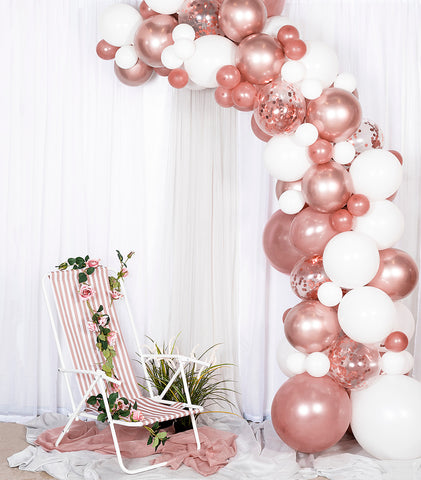 DIY Ballongbåge Rosé 5m