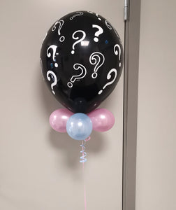 He or She ballong med konfetti
