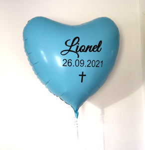 Hjärta 90cm med vinyltext