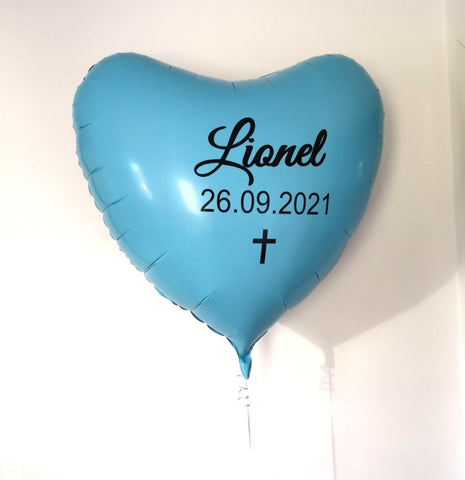 Hjärta 90cm med vinyltext