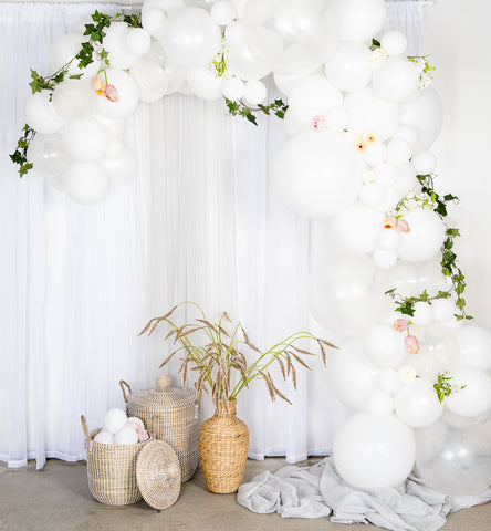 DIY Ballongbåge Vit 5m