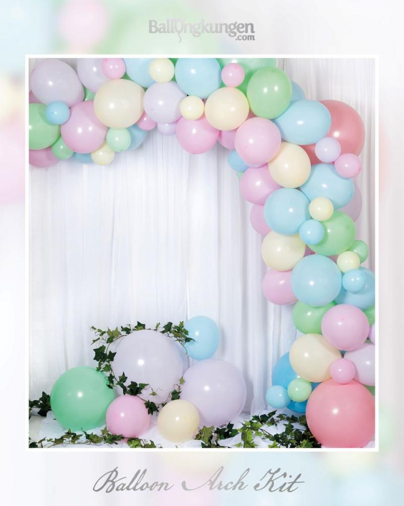 DIY Ballongbåge Pastell 5m