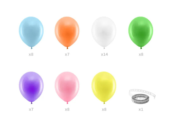 DIY Ballongbåge regnbåge 2m