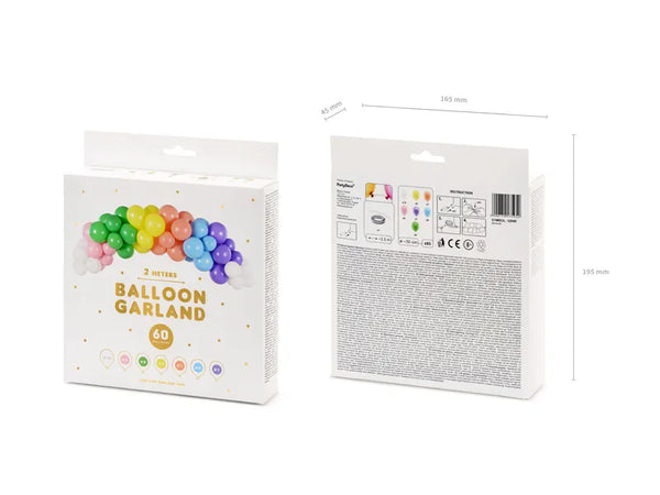 DIY Ballongbåge regnbåge 2m
