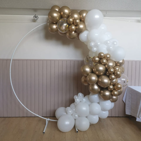 Ballonggirlang på ring, halvcirkel