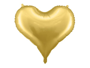 Hjärta guld folieballong