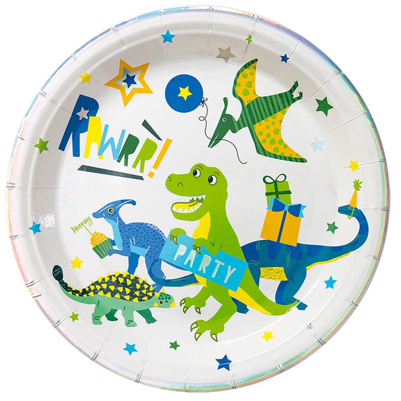 Dinosaurie papptallrik 23cm