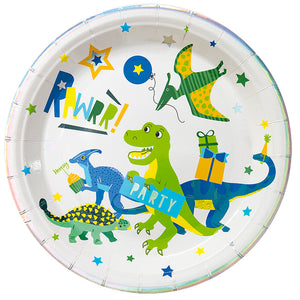 Dinosaurie papptallrik 23cm