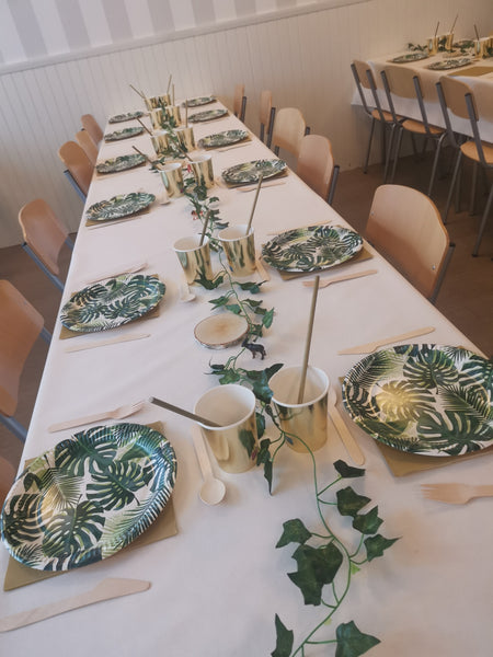 Papperstallrik Palmblad 23cm