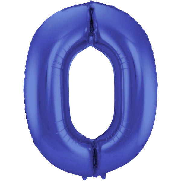 Sifferballong 86cm mörkblå