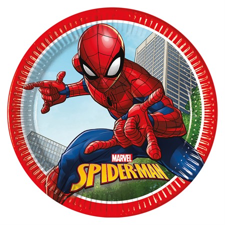Spiderman papptallrik 23cm