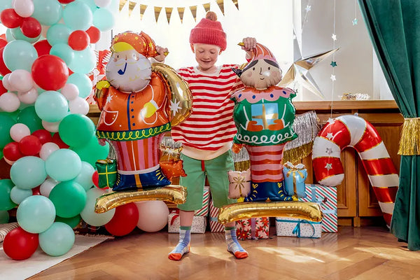 Tomte stående 85cm folieballong