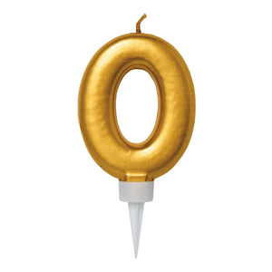 Tårtljus siffra guld