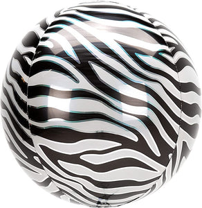 Klotballong zebra 38cm